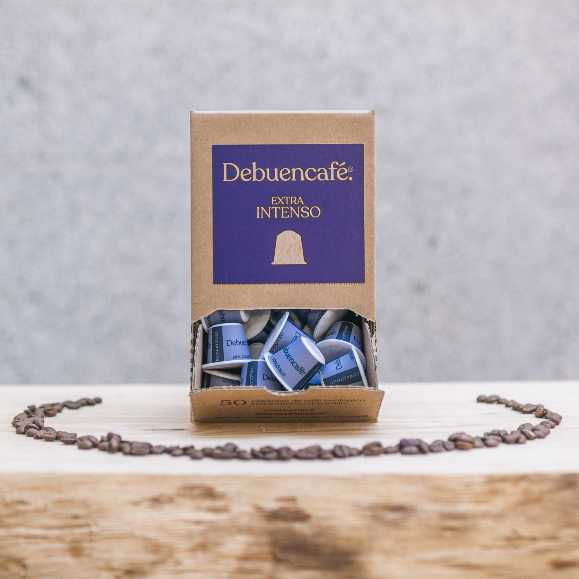 capsulas de cafe compostables extra intenso 50