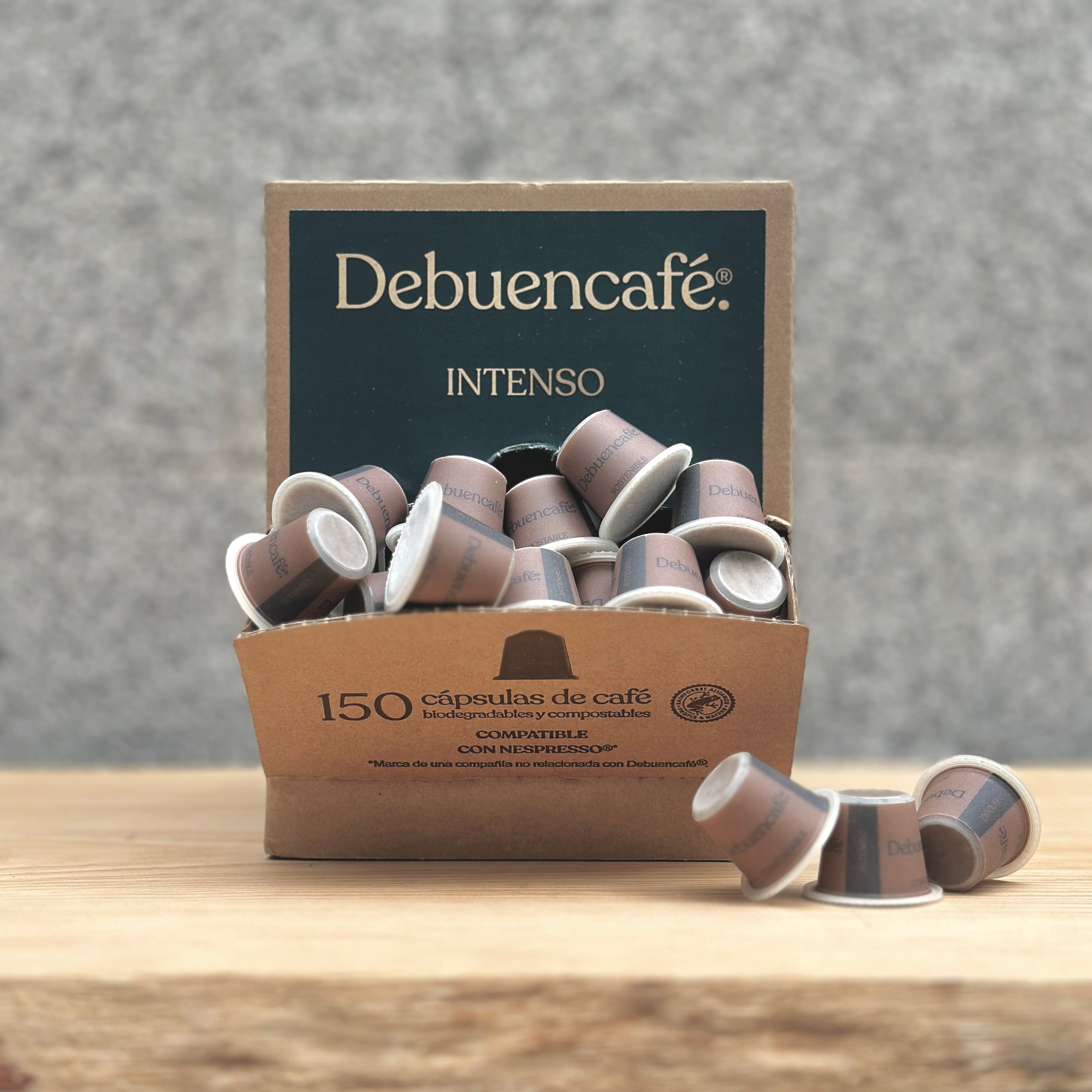 INTENSO | Cápsulas compostables | Compatibles con Nespresso® | 150 cápsulas de café sostenible