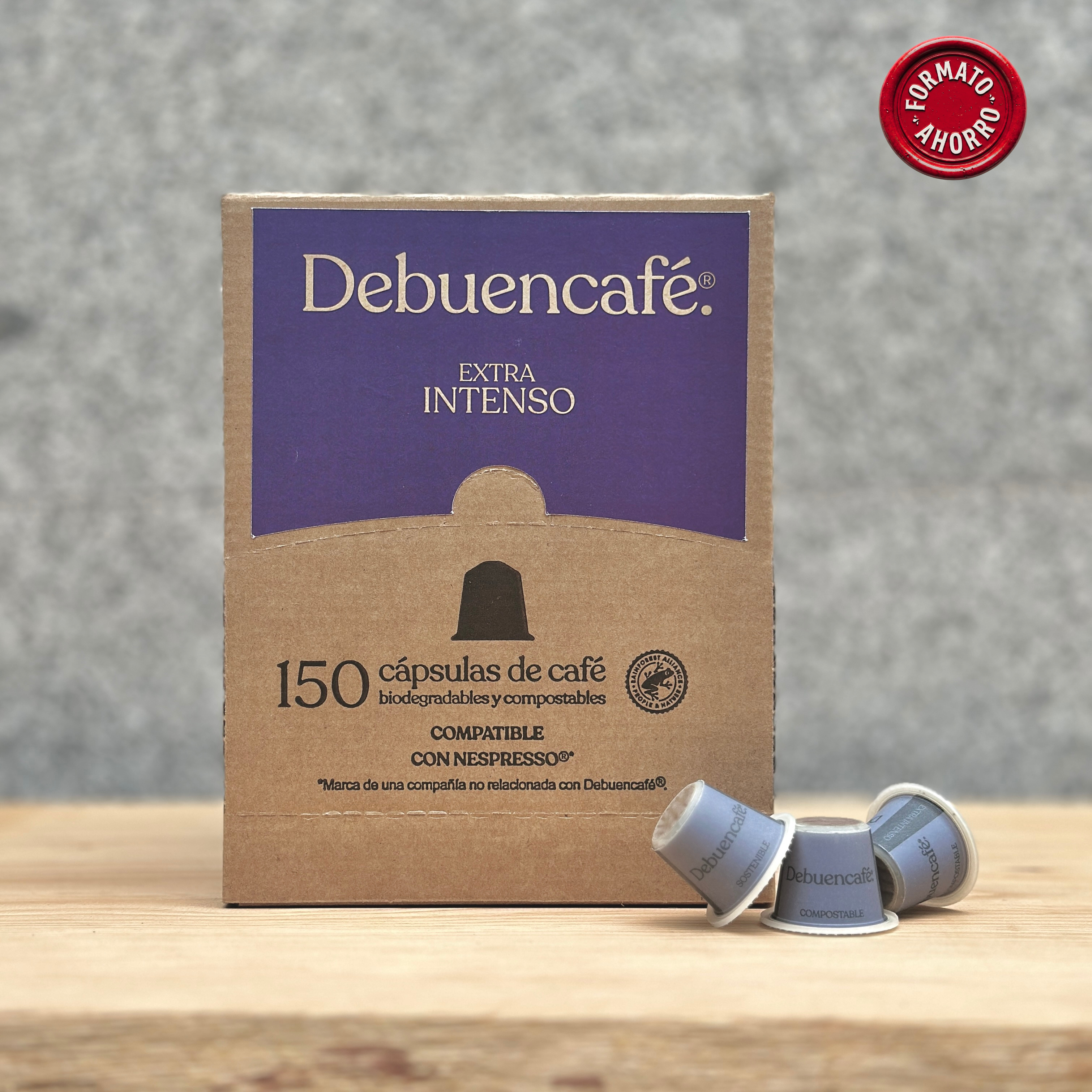 EXTRA INTENSO | Cápsulas compostables | Compatibles con Nespresso® | 150 cápsulas de café sostenible