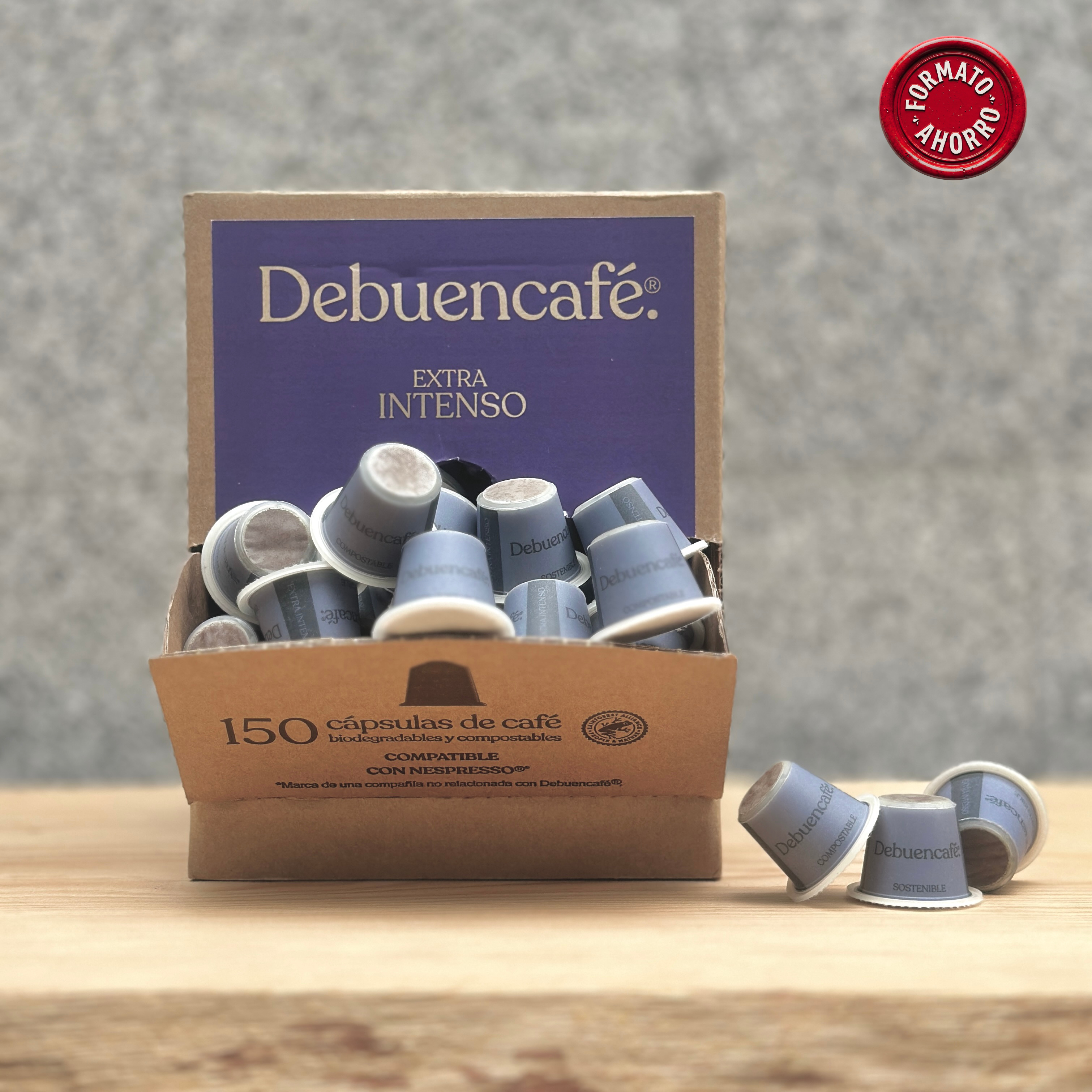 EXTRA INTENSO | Cápsulas compostables | Compatibles con Nespresso® | 150 cápsulas de café sostenible