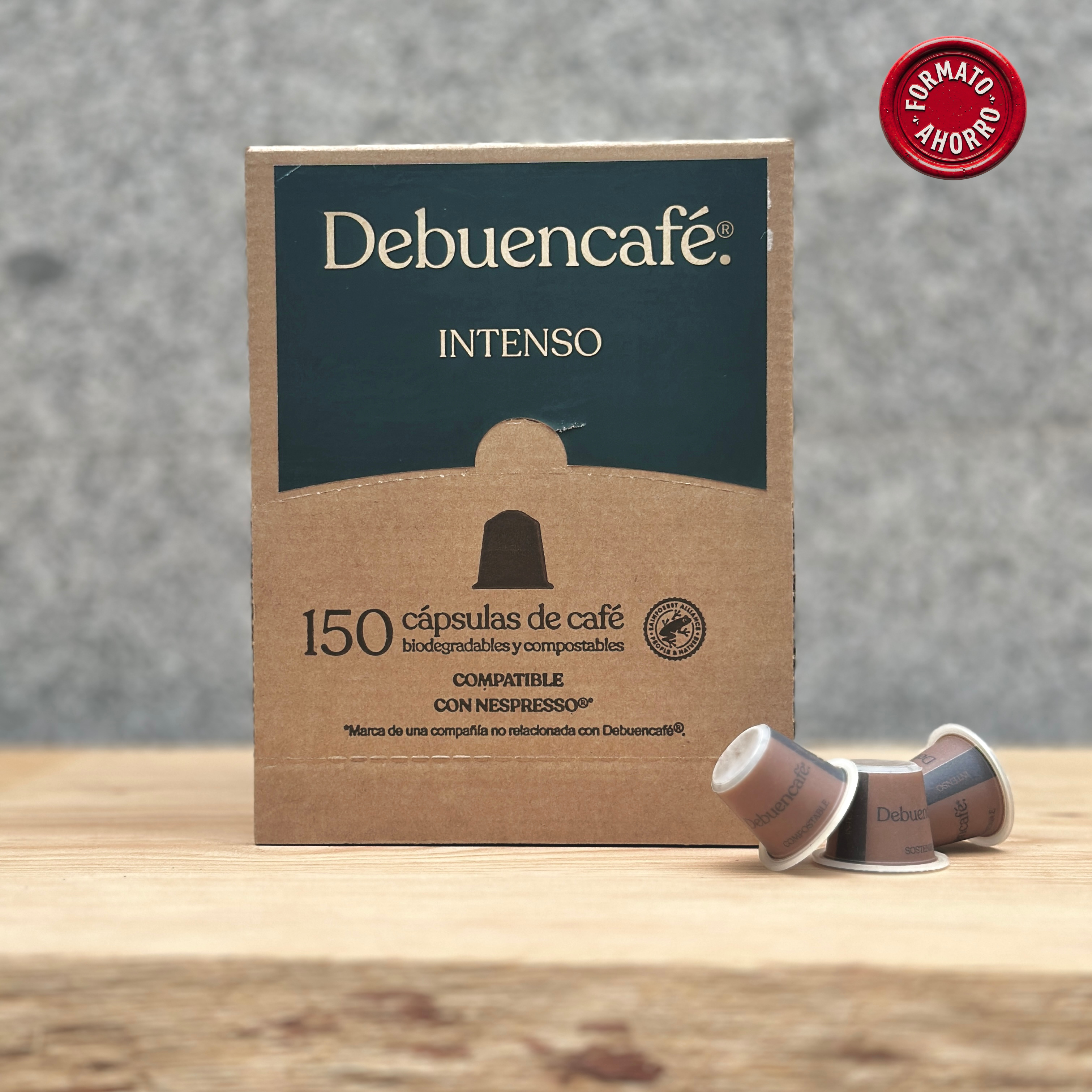 INTENSO | Cápsulas compostables | Compatibles con Nespresso® | 150 cápsulas de café sostenible