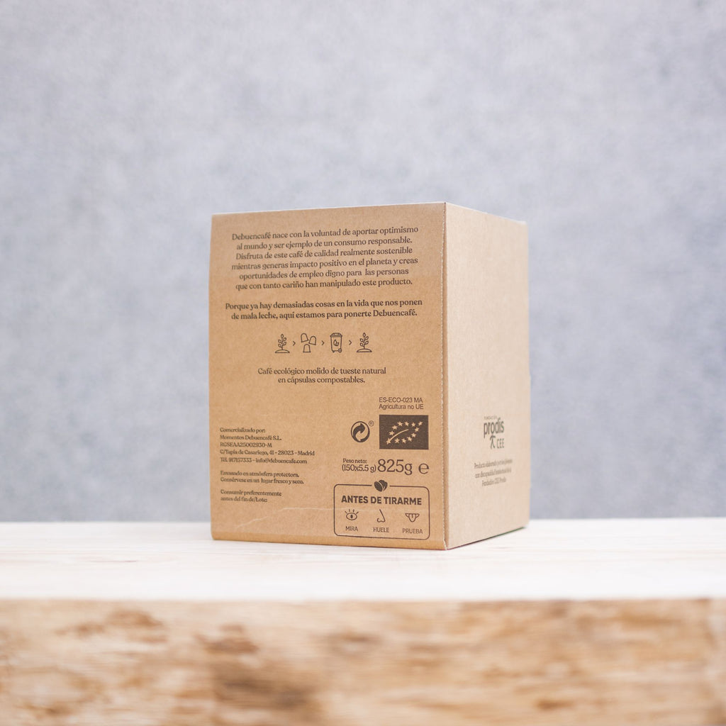 capsulas compostables de cafe ecologico compatibles con nespresso intenso 150 