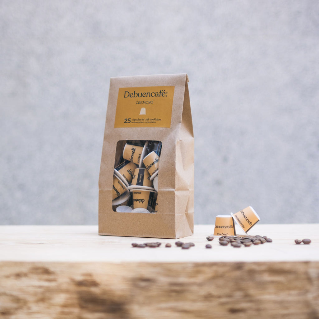capsulas de cafe ecologico compatibles con nespresso cremoso 25