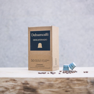 dipensador 50 capsulas compostables de cafe ecologico descafeinado